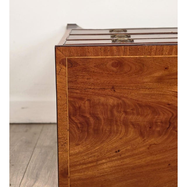 Brown George III Mahogany Chest of Drawers, England Circa 1800 For Sale - Image 8 of 12