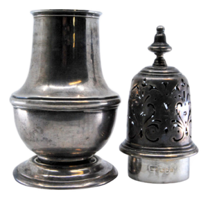Silver Sprinkler with Smooth Body and Cut-Out Lid with Application