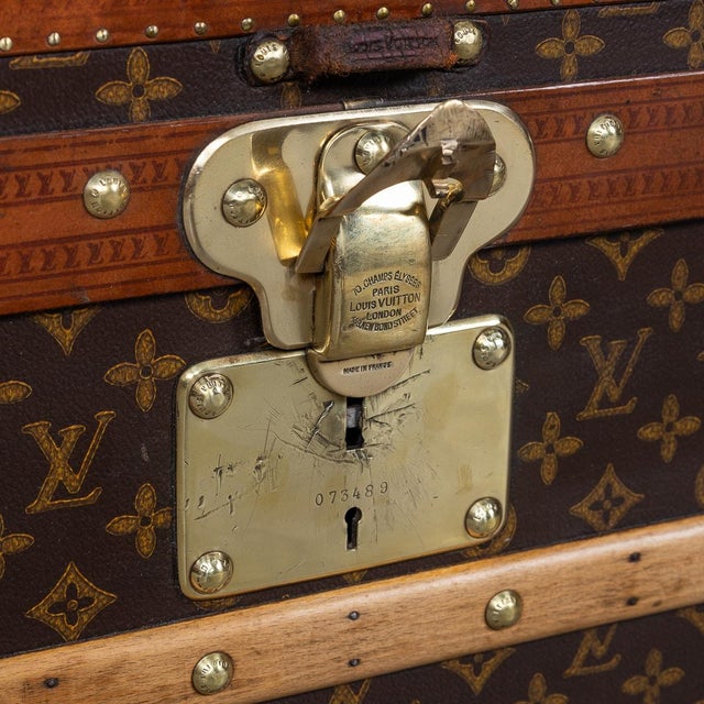 Vintage French Cabin Trunk in Monogram Canvas from Louis Vuitton, 1930 For Sale - Image 18 of 18