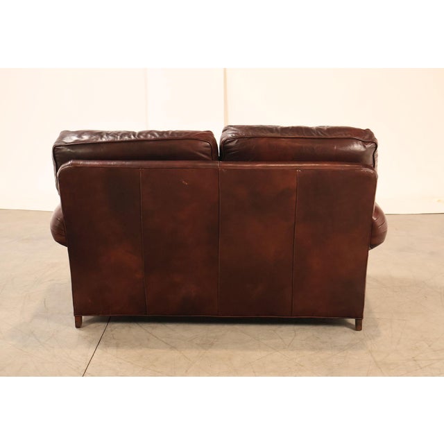 Hancock & Moore Traditional Leather Loveseat For Sale - Image 12 of 18