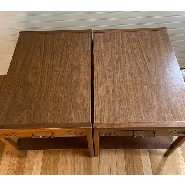 Mid 20th Century Pair of Walnut MidCentury Mersman End Tables Chairish