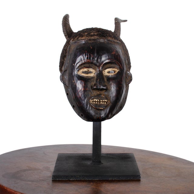 Folk Art Ekoi Ejagham Janiform Headcrest, Nigeria For Sale - Image 3 of 10