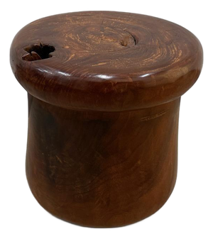 Andrianna Shamaris Century Old Teak Wood Side Table or Stool