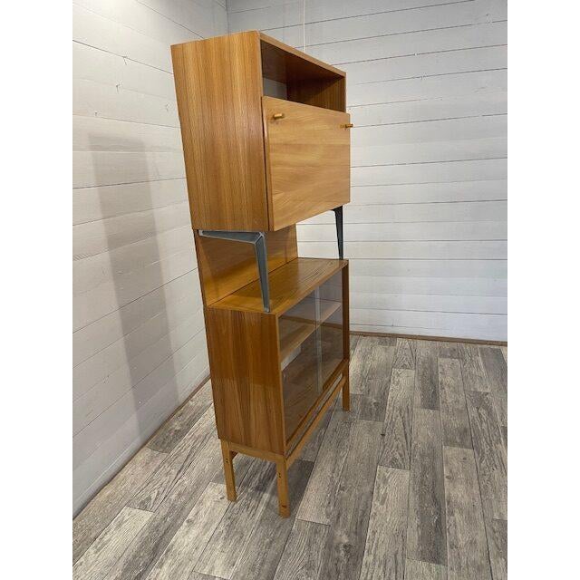 Vintage closet + bar [monty] by jitona, 1975 bar up down original glass doors in superb condition with compagny stickers !...