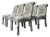 Set of 6 Vintage Floral Upholstered Parsons Chairs For Sale
