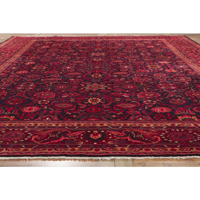 Textile Vintage Persian Malayer Rug - 10'01 X 13'06 For Sale - Image 7 of 8