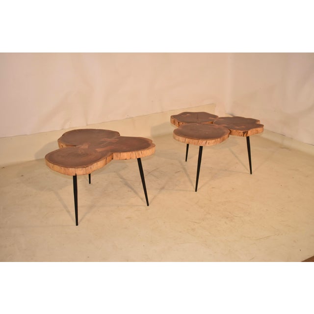 20th Century Pair of Live Edge Acacia Coffee/Cocktail Tables For Sale - Image 4 of 13