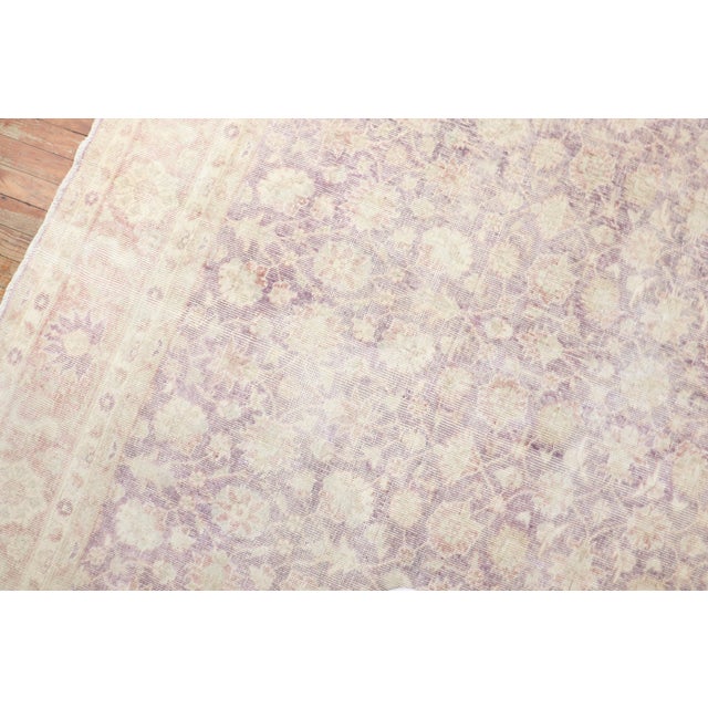 Rustic Vintage Zabihi Collection Turkish Anatolian Lavender Rug For Sale - Image 3 of 9