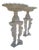 Large Greco-Roman Marble Kraters on Tripod Pedestals with Lion Paw, 1970, Set of 2 For Sale