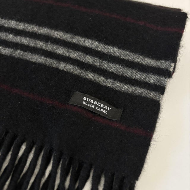 Burberry Black Label 100% Cashmere Scarf For Sale - Image 11 of 15