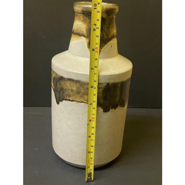 1960s Mid-Century Modern Alvino Bagni for Raymor Earthtone Drip Glaze Ceramic Vase - 10 For Sale - Image 16 of 17