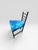 Metal Vintage Ladder Back Chair in the Style of Cassini, Memphis Milano in Character. For Sale - Image 7 of 9