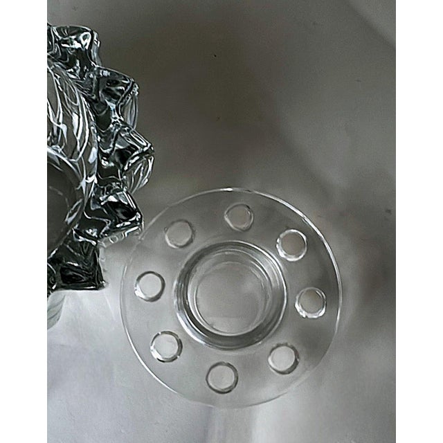 Glass Art Deco Pierre D’Avesn Flower Holder / Glass Bowl For Sale - Image 7 of 18