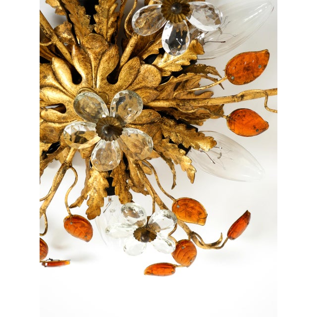 Gold-Plated Ceiling Lamp by Banci Firenze, Italy, 1960s For Sale - Image 17 of 18