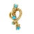 Modern Tiffany & Co. Vintage Schlumberger Studios Yellow Gold and Turquoise Brooch 18k For Sale - Image 3 of 8