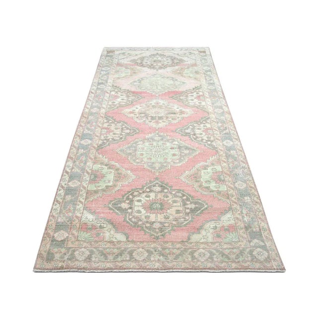 1960s Turkish Oushak Rug For Sale In Los Angeles - Image 6 of 7