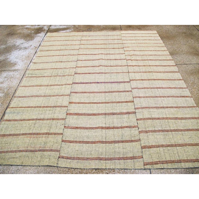 Mid 20th Century Galerie Shabab Collection Mid-20th Century Handmade Turkish Flat-Weave Kilim Accent Rug For Sale - Image 5 of 10