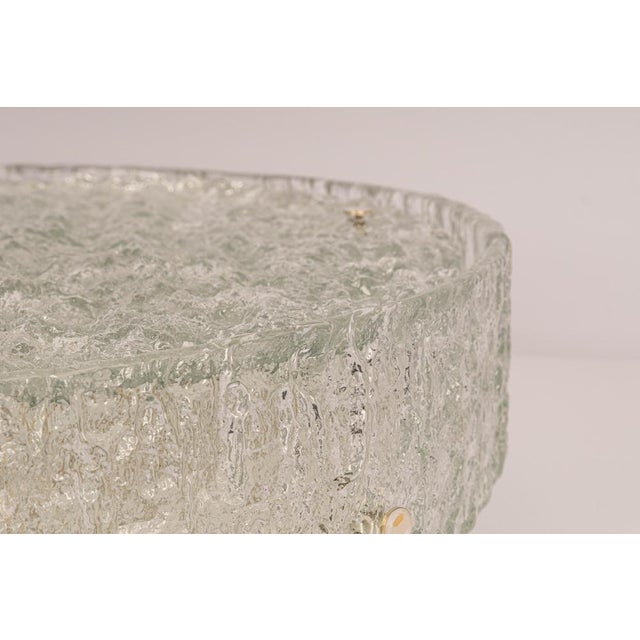 Large Murano Glass Flushmount Fixture from Kaiser, 1960s For Sale - Image 9 of 18