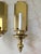 Early 21st Century Vintage Polished Brass Electric Candlestick Wall Sconces, a Pair For Sale - Image 5 of 7