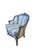 Louis XVI Blue Bergere Armchair, 1920s, in Good conditions. Designed before 1890