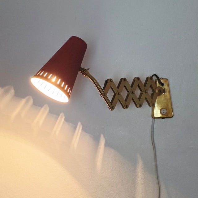 Vintage Diabolo Scissor Lamp by Karl Lang for Sis-Licht, Germany, 1950s For Sale - Image 9 of 18