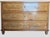 Elegant antique chest of drawers crafted in walnut with fine marquetry and geometric inlay details in the Empire /...