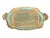 Vintage Florentine Gold and Turquoise Handled Tray The perfect size to display on your Vanity