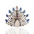 Celestial Fan Brooch Pendant With Opal, Sapphires & Diamonds For Sale - Image 6 of 12