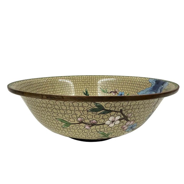Metal Early 20th Century Antique Chinese Cloisonne Bowl For Sale - Image 7 of 8