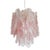 Contemporary Pink "Fiamme" Murano Glass Chandelier For Sale