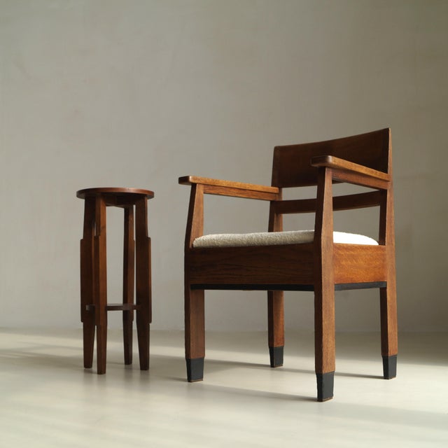 Dutch Art Deco Chair by H. Fels for L.O.V Oosterbeek, 1920s For Sale - Image 17 of 18