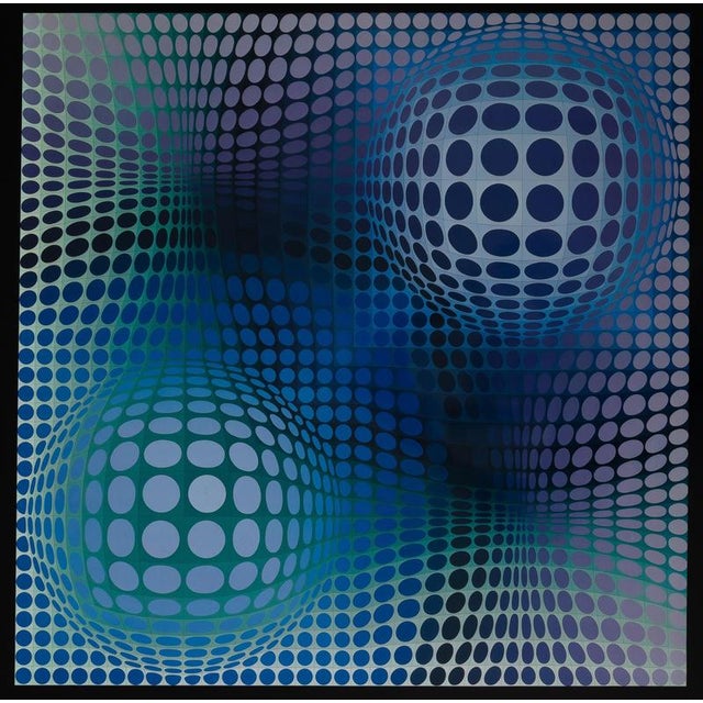 Victor Vasarely (1909-1997) FENY Heliogravure after a work by the artist On heavy paper, 60 x 60 cm (approx. 24 x 24...