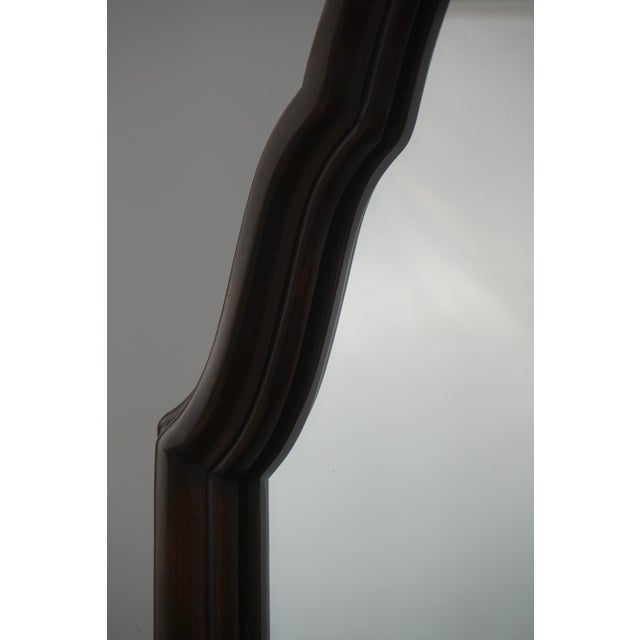 Vintage Cherry 7 Drawer Dresser W. Attached Mirror For Sale - Image 9 of 17