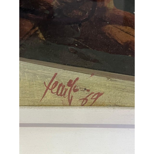 1960s Pier Antonio Fenili, Composition, 1969, Oil on Canvas For Sale - Image 5 of 7