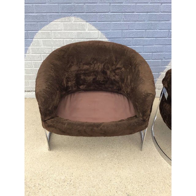 Milo Baughman Style Tub Lounge Chairs, Pair, Circa 1970s For Sale - Image 12 of 12