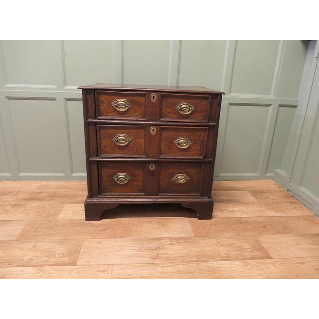 Antique Country Elm Chest of Drawers, 1700s For Sale - Image 6 of 8