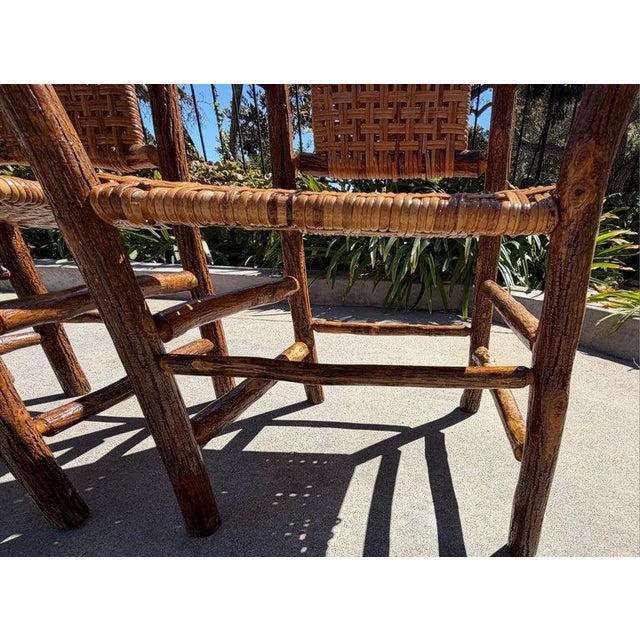 Set of Four 1930s Old Hickory Arm Chairs For Sale - Image 10 of 10