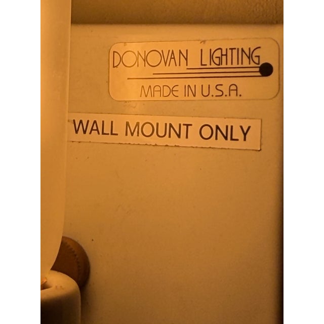 Donovan Lighting Sculptural Frosted Glass Wall Sconce, 18 Available For Sale - Image 13 of 17