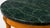 Late 20th Century Empire Style Green Marble Top Round Accent Table With Column Legs For Sale - Image 4 of 9