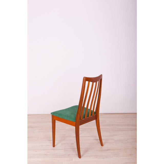 Wood Fabric and Teak Dining Chairs by Leslie Dandy for G-Plan, 1960s, Set of 4 For Sale - Image 7 of 12
