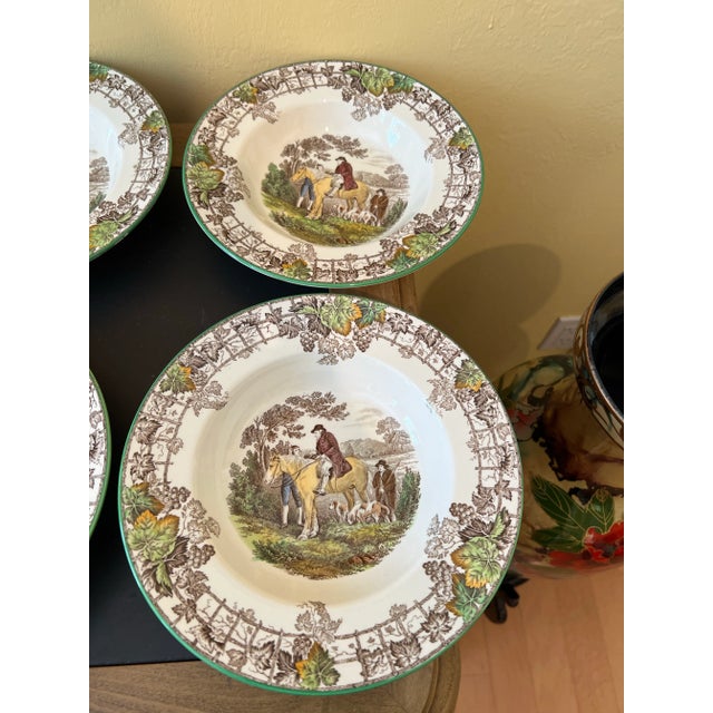 Beautiful Vintage Copeland Spode Imperial Spode's Byron set of 10 Soup Bowls Made in England. 9” diameter. 1” 1/2 height.