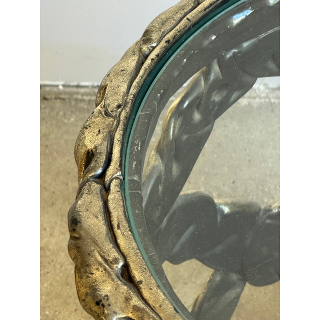 Plastic Tony Duquette Style “Taffy” Side Table For Sale - Image 7 of 9