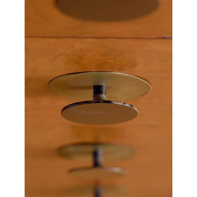 1950s The Vintage French Art Deco Burl Dresser For Sale - Image 5 of 9