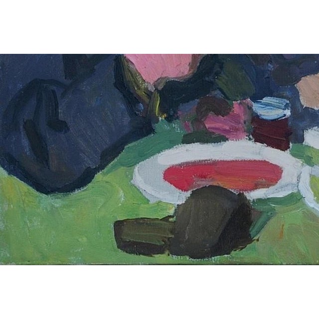 1960s Soviet Era Oil Painting: Ukrainian Family, Socialist Realism Art 39-60 For Sale - Image 5 of 6