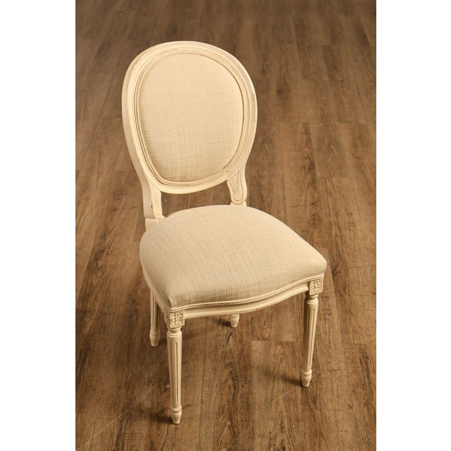 Century Furniture Set Of 8 Louis XVI Style Painted Dining Chairs For Sale - Image 10 of 18