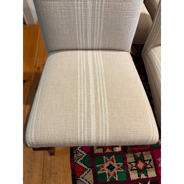 Set of 8 French Upholstered Dining Chairs For Sale - Image 4 of 11