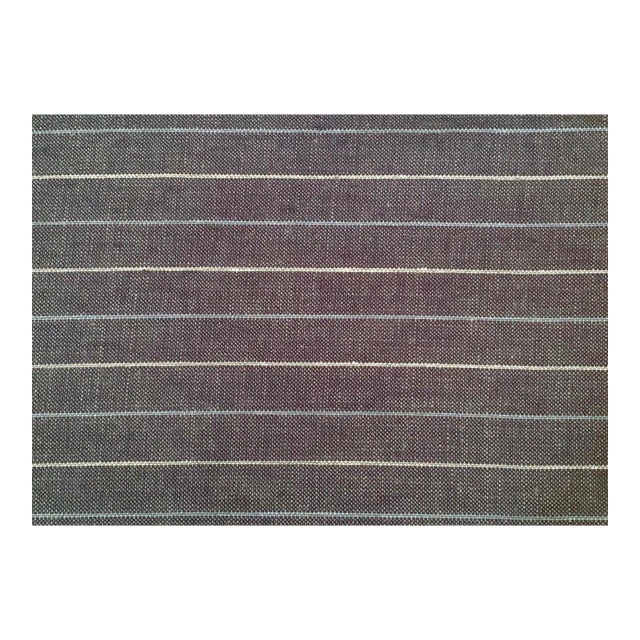 Plum Textiles Mercer Steel Linen For Sale