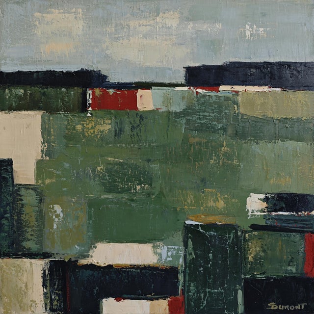 Lines of Earth is an original oil on canvas by French contemporary artist Sophie Dumont. Inspired by the quiet geometry of...