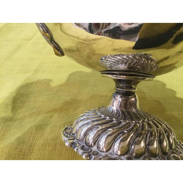 Antique English Silver Manufacture Large Clam Shell Serving Dish For Sale - Image 9 of 10