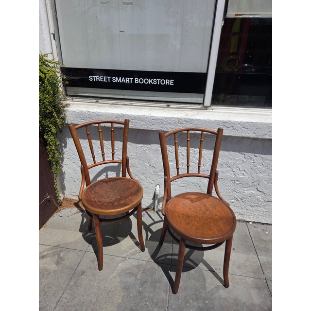 Two J.&J. Mundus Cafe chairs. Very nice condition. Shipped from California.